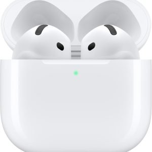 Apple AirPods 4 Wireless Earbuds, Bluetooth Headphones, with Active Noise Cancellation, Adaptive Audio, Transparency Mode, Personalized Spatial Audio, USB-C Charging Case, Wireless Charging, H2 Chip