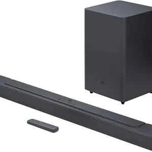 Anniversary Celebration While Stocks Last Just $ 99：Bar 2.1 Deep Bass (MK2) 2.1 Channel Soundbar with Wireless Subwoofer, 300W Total Power, Immersive Surround Sound, Built-In Dolby, Bluetooth Stream, HDMI/Optical Connect - Black