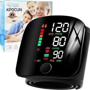 Anniversary Celebration While Stocks Last Just $ 99.99：Blood Pressure Monitor Automatic Wrist Machine Large Backlit Display Adjustable Cuff Blood Pressure Detector Voice Broadcast with Carrying Case