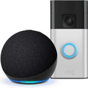 Store Anniversary Mega Sale, Amazing Price $ 99：Echo dot 5 (2022 release) + Ring Battery Video Doorbell Plus