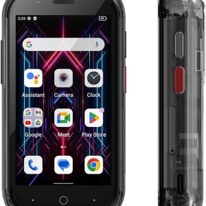 Unihertz Jelly Star Mini Smartphone 3 Inch Smallest Tiny 4G Cell Phone Android 13 Transparent Design LED Light NFC OTG 8GB RAM 256GB ROM