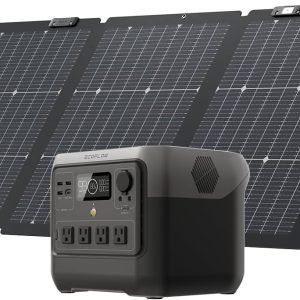 Store Anniversary Mega Sale, Amazing Price $ 99：EF ECOFLOW Solar Generator RIVER 2 Pro 768Wh Portable Power Station & 160W Portable Solar Panel LiFePO4 Battery 70 Min Fully Charged, 4：AC Outlets Power Station For Camping, RV, Home Backup