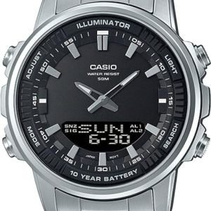 Anniversary Celebration While Stocks Last Just $ 99.00：Casio AMW-880D-1A Mens Enticer World Time Telememo Analog Digital Watch White