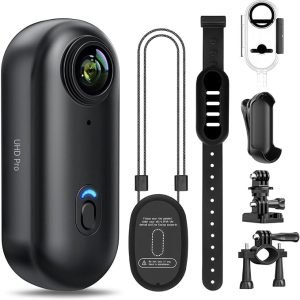 Big Summer Sale Limited Time Offer $ 99：LENND 4k Action Camera,Mini Vlogging Camera,Small Body Camera with IPX7 Waterproof,Underwater Camcorder,Hands-Free POV Recording, Helmet Cam for Cycling, Motorcycle(32G Card)