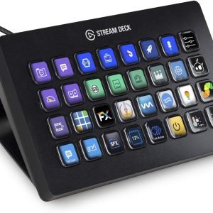 Elgato Stream Deck XL and Advanced Studio Controller, 32 macro keys, trigger actions in apps and software like OBS, Twitch, ?YouTube and more, works with Mac and PC