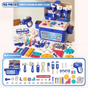 Back to School Sale Just $ 86.00 ：Hippo All-in-one Tool Hub DIY Montessori Tool Box Set