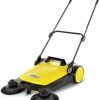 New Year Special Only $ 59：Karcher S 4 Twin Push Sweeper, 680mm Sweeping Width, with Dual Side Brushes and 20L Waste Hopper, for Patios, Sidewalks, Garages, and Driveways, Cleans up to 2400 m²/h